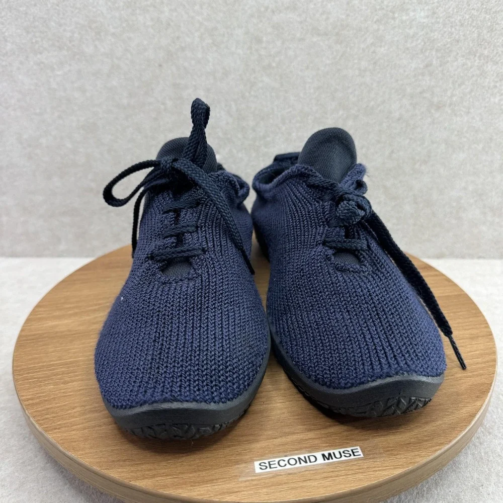Arcopedico Shoes Womens Size 9 9.5 Blue Knit Lace Up Lightweight Walking Sneaker